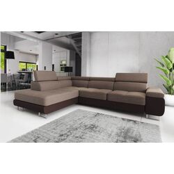 Canapea de colt Space Meble Anton L Left Kornet 04/D33 (Brown/Brown Dark)