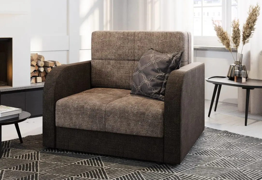 Fotoliu Space Meble Amerykanka Twice 80 Kornet 12/Kornet 00 (Brown/Brown Dark)