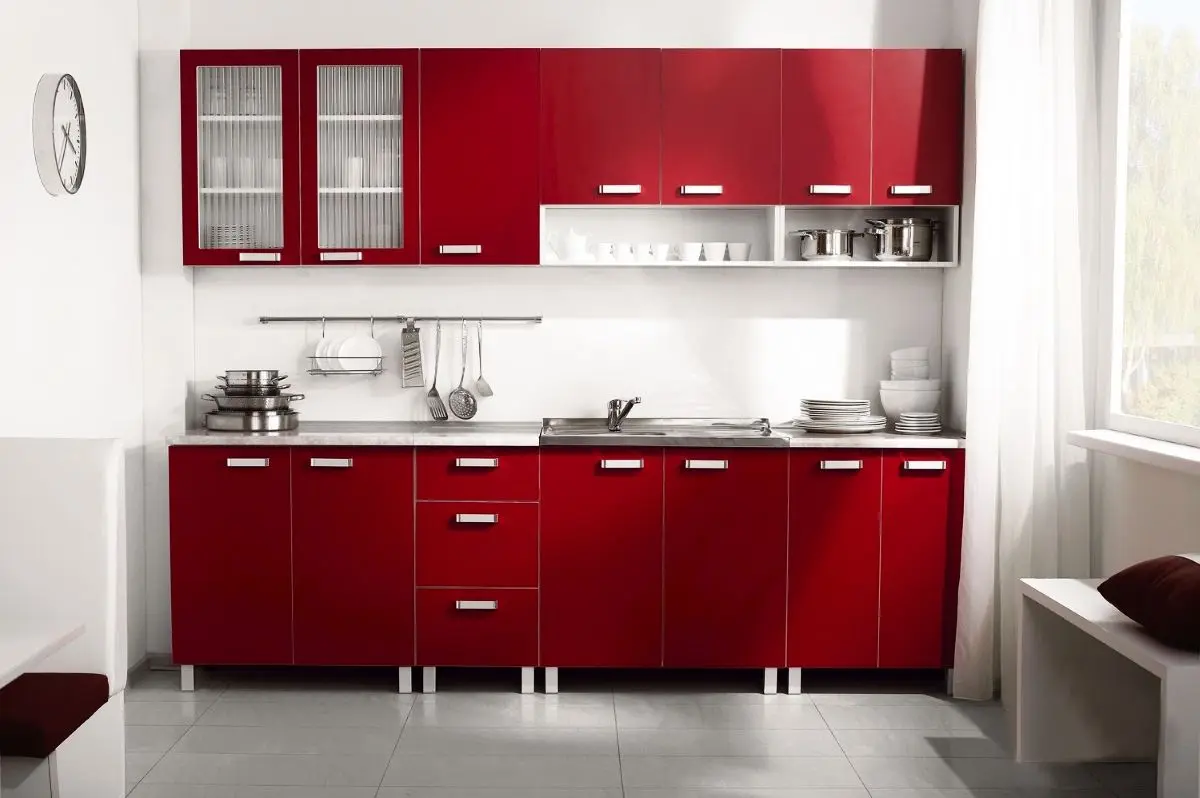 Bucatarie modulara Ambianta Fresh 2.6m (Bordo)