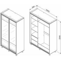 Шкаф-купе Ambianta Siesta 1.6 Thumb
