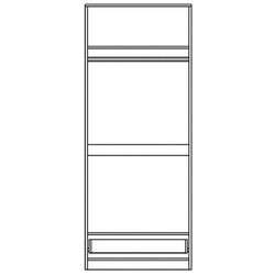 Шкаф Yasen Дисней 2Д (Серый Графит/Дуб Крафт Белый) Thumb