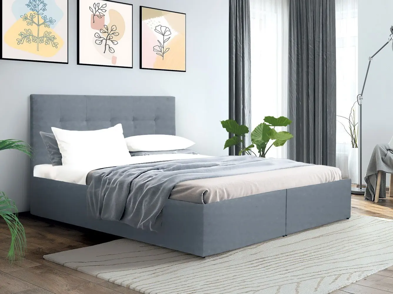 Pat continental + Topper Modern Modena Roll Up H-4/Dolce 05 (Gray-Blue)