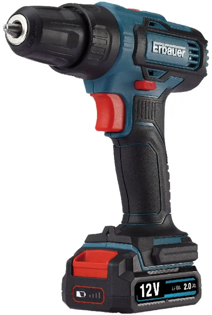 Аккумуляторная дрель-шуруповерт Erbauer EDD12-Li-2