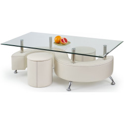 Masa pentru reviste Halmar Nina 3 H (White) Thumb