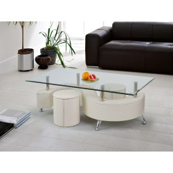 Masa pentru reviste Halmar Nina 3 H (White)