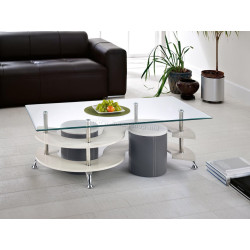 Журнальный столик Halmar Nina 5 (White/Gray Dark)