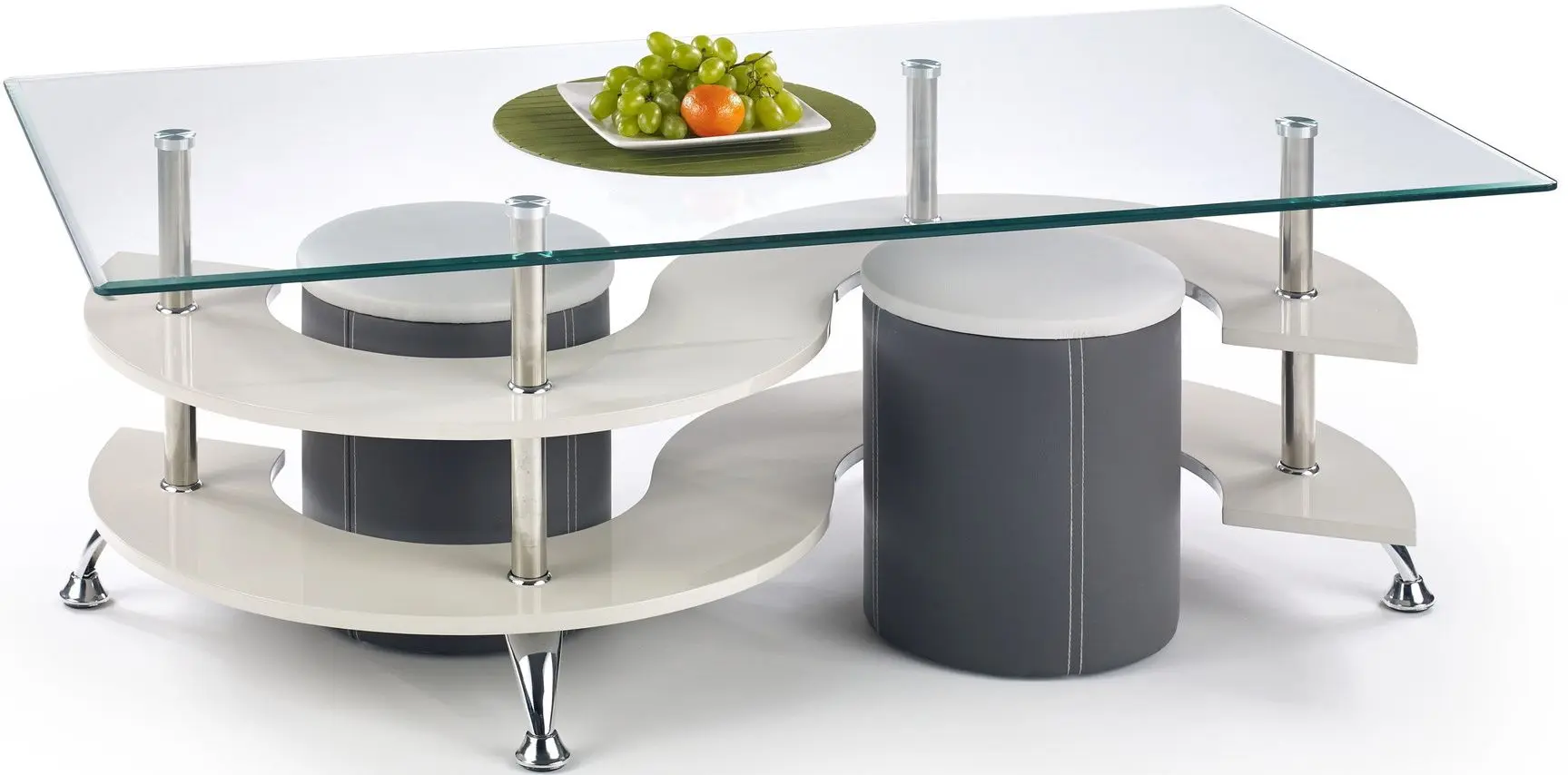 Журнальный столик Halmar Nina 5 (White/Gray Dark)