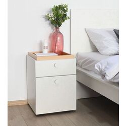 Noptiera Fabrik Home Linia stanga (Maple/Ash White)