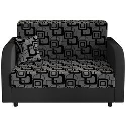 Диван Space Meble Amerykanka Twice 120 Quadro 83/Rainbow 27 (Gray/Graphite) Thumb