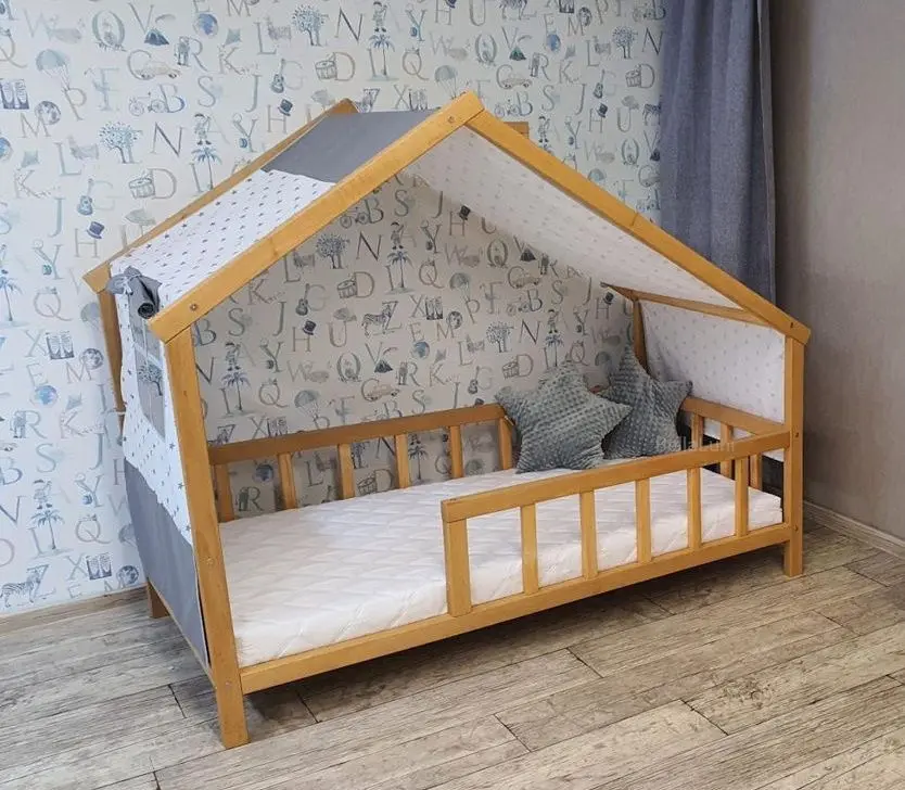 Pat BellaLuni Domek cu saltea 80x160 (Alder)