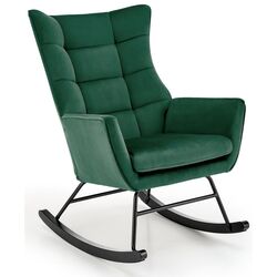 Fotoliu balansoar Halmar Bazalto (Dark Green/Black) Thumb