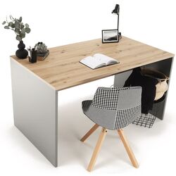 Masa de birou Tempo Kondela Rioma New Typ 11 (Graphite/Artisan Oak) Thumb