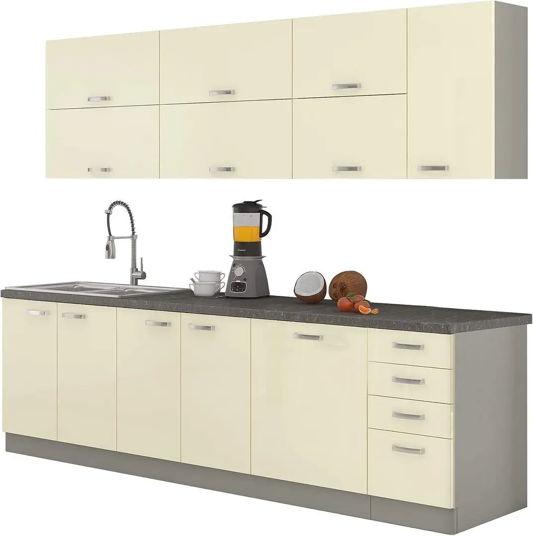 Bucatarie modulara Tempo Kondela Prado (Cream/Gray) - 4
