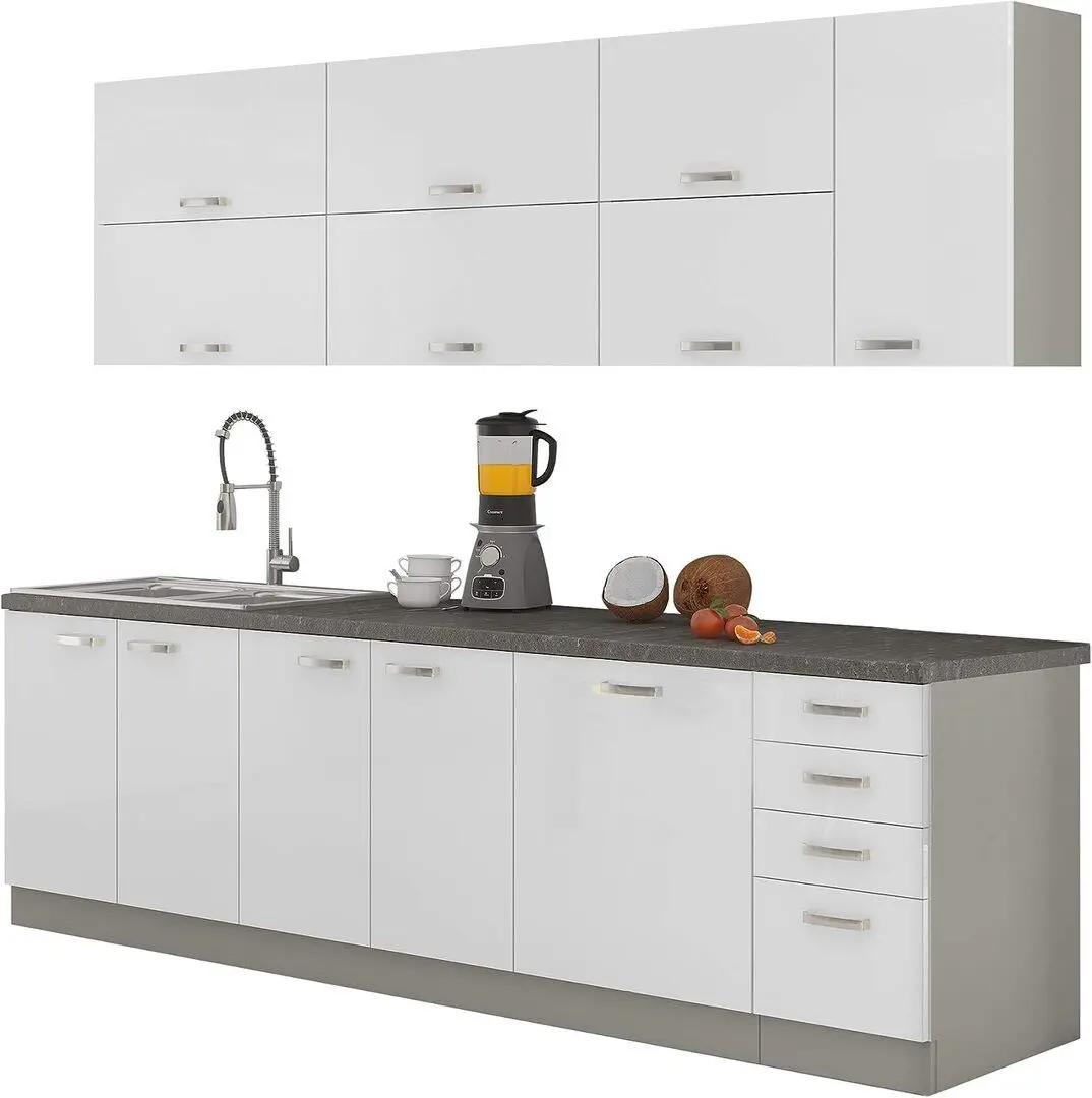Bucatarie modulara Tempo Kondela Prado (White/Gray) - 3