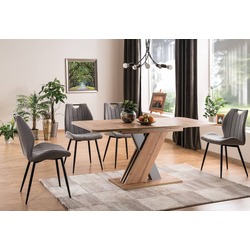 Masa extensibila Signal Exel (Wotan Oak/Silver) Thumb