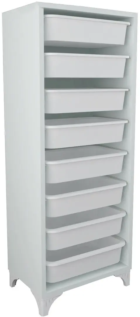 Organizator de jucarii Bofigo cu 8 cosuri (White)