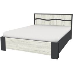 Pat Yasen Jeneva 160x200 baza lamele (Graphite Grey/Craft Oak White)