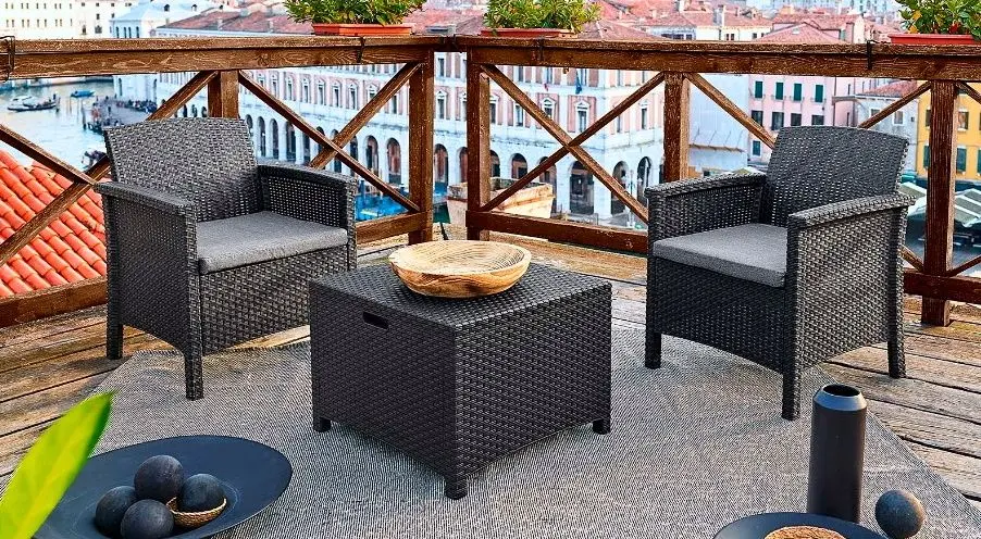 Set mobilier de gradina Bica Venezia Terrace (Graphite)