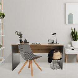 Masa de birou Tempo Kondela Rioma New Typ 11 (Graphite/Artisan Oak) Thumb