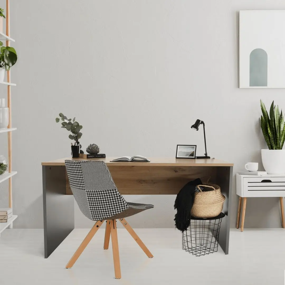 Masa de birou Tempo Kondela Rioma New Typ 11 (Graphite/Artisan Oak)