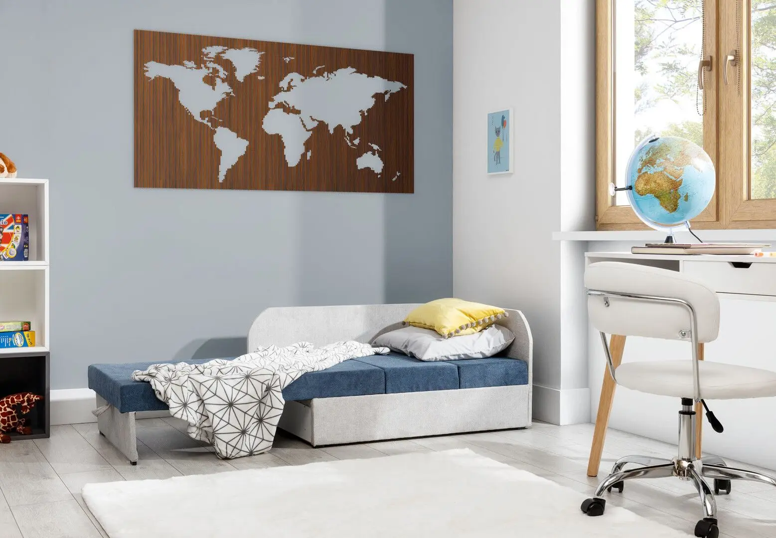 Canapea Eltap Rosa Omega 86/Omega 02 (Blue/Gray)