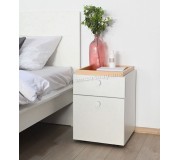 Noptiera Fabrik Home Linia dreapta (Maple/Ash White)