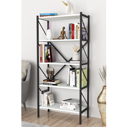 Стеллаж Bofigo Shelves Metal 5 секции (White/Black) Thumb