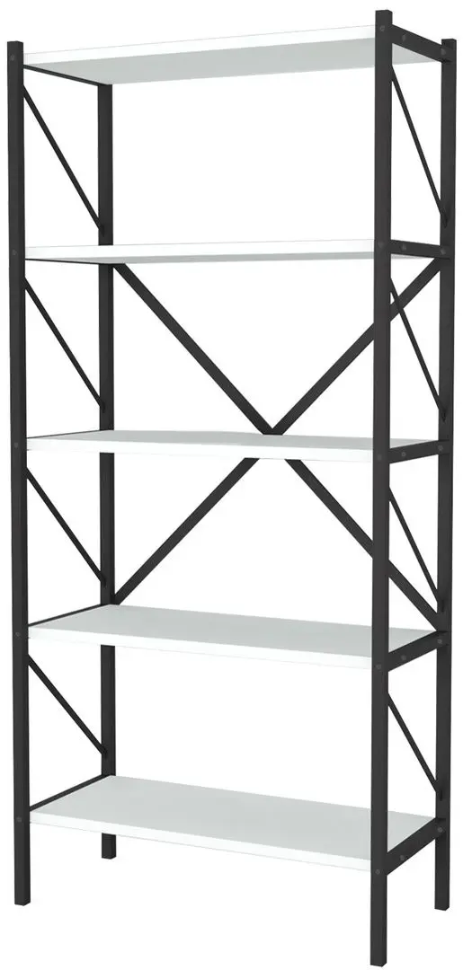 Стеллаж Bofigo Shelves Metal 5 секции (White/Black)