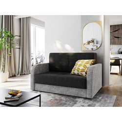 Диван Space Meble Amerykanka Twice 120 Kornet 10/Kornet 18 (Black/Gray Light)