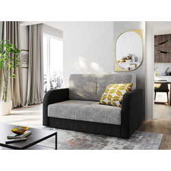 Canapea Space Meble Amerykanka Twice 120 Kornet 18/Kornet 10 (Gray Light/Black)