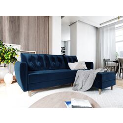 Canapea de colt Space Meble Palermo L Itaka 11 (Blue)