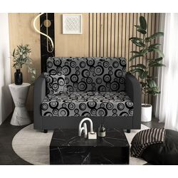 Диван Space Meble Amerykanka Twice 120 Circle 83/Rainbow 27 (Gray/Graphite)