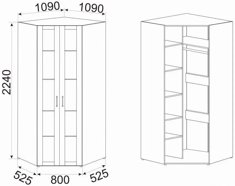 Dulap de colt Ambianta Inter-3