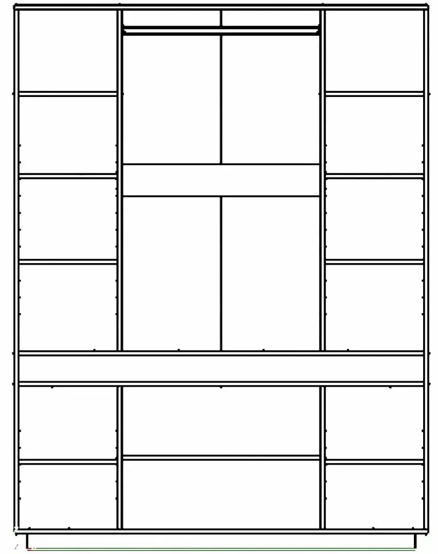 Dulap Yasen Jeneva 4U (Sonoma Oak Truffle/Wenge Magic)