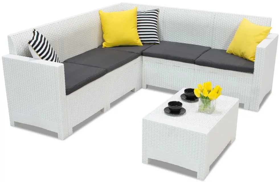 Set mobilier de gradina Bica Nebraska Corner (White)