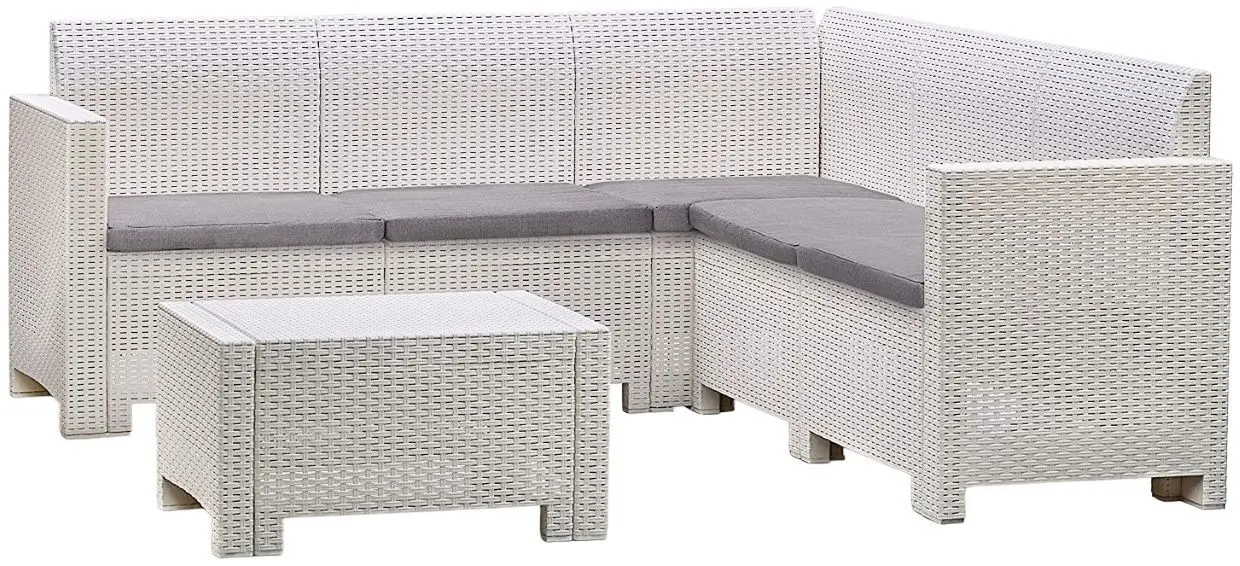 Set mobilier de gradina Bica Nebraska Corner (White)