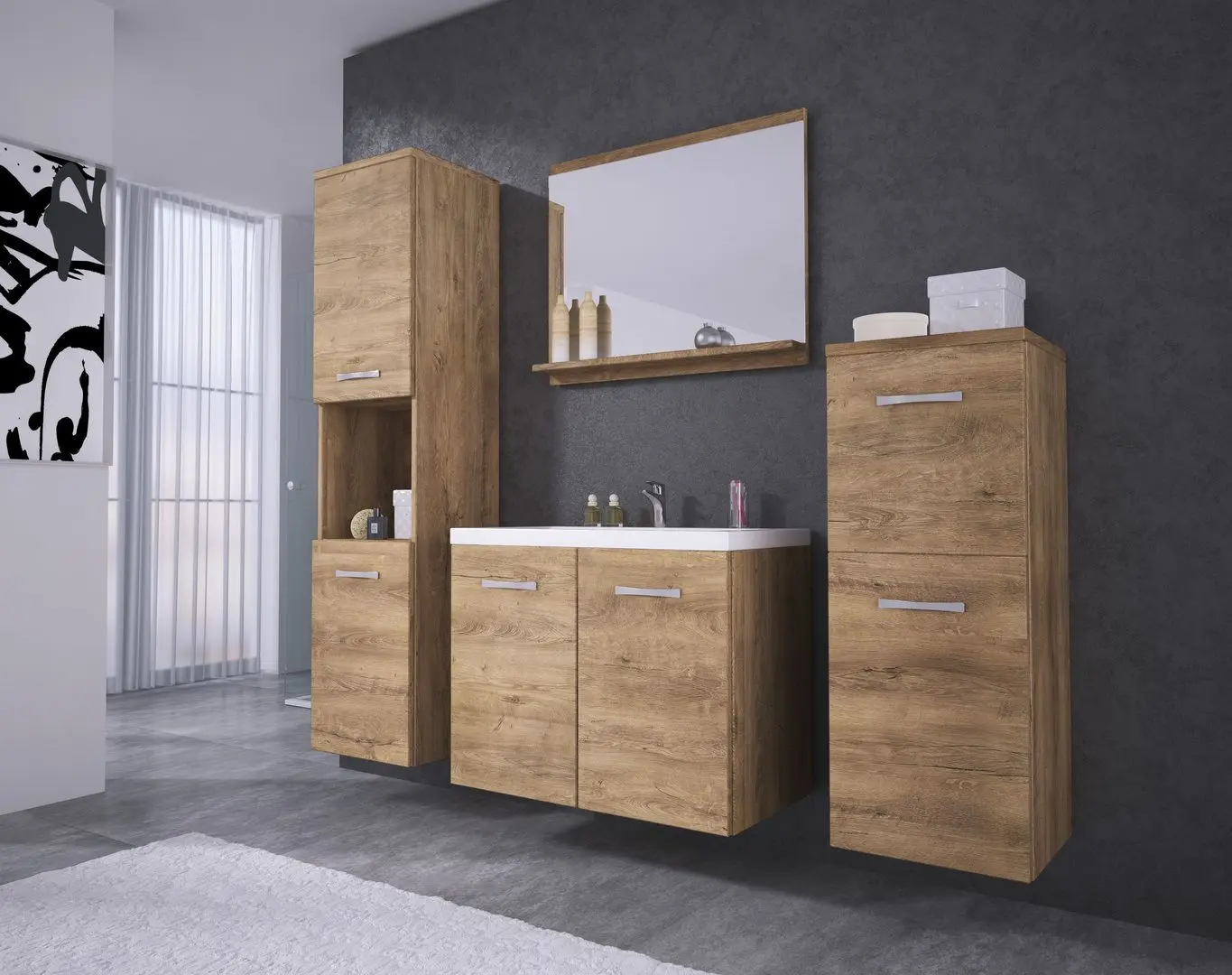 Комплект мебели Bratex Malo (Lefkas Oak)