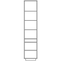 Penal-vitrina Yasen Jeneva (Graphite Grey/Craft Oak White) Thumb