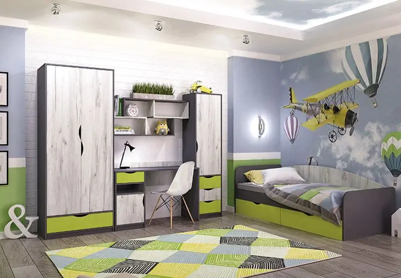 Raft Yasen Disney (Graphite Gray/Craft Oak White)