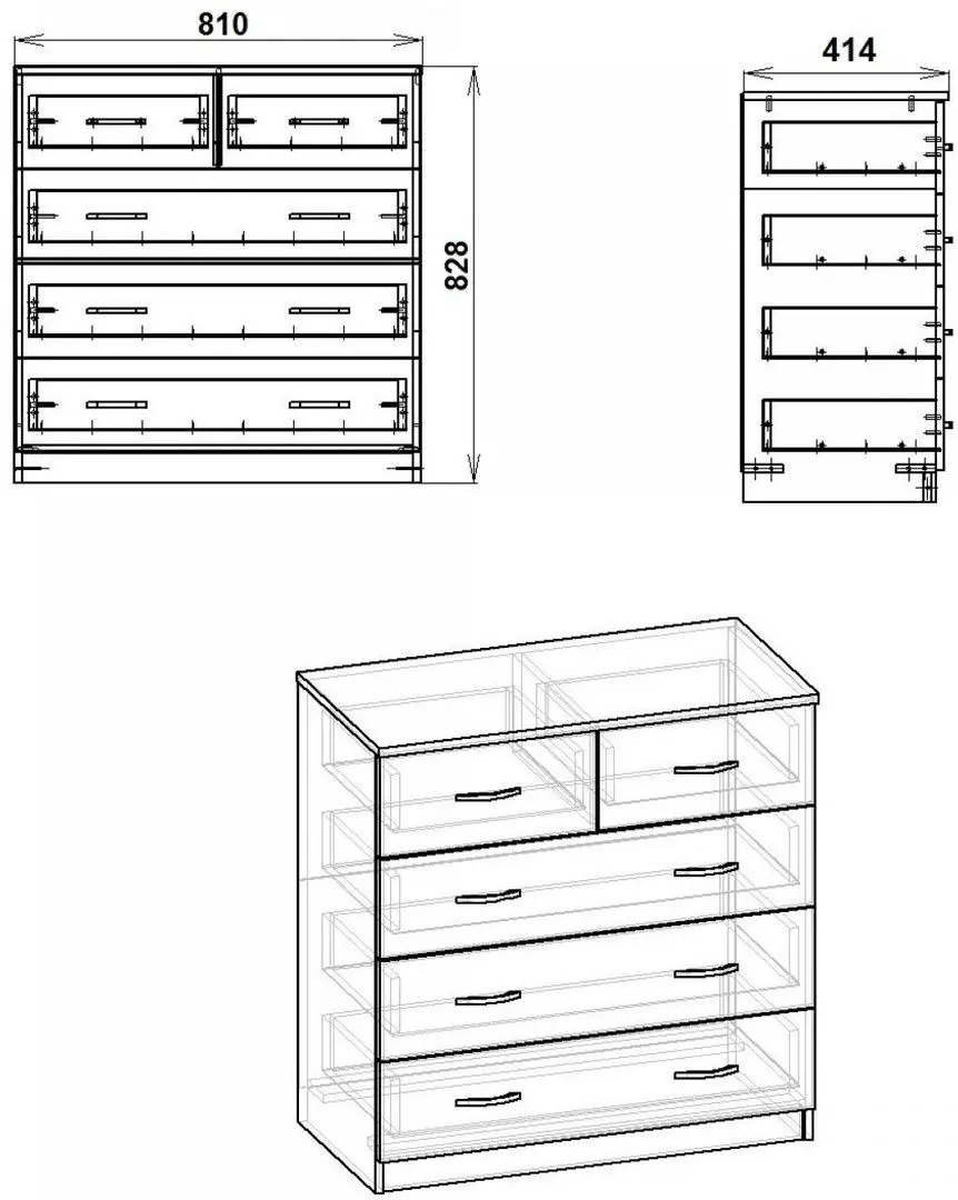Comoda Компанит 2+3 П (Nymphea Alba)