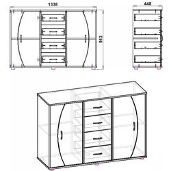 Comoda Компанит 4-2-2 (Nymphea Alba) Thumb