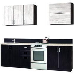 Bucatarie Modern Paola 2.0m (Wenge Magic/Craft Oak White) Thumb