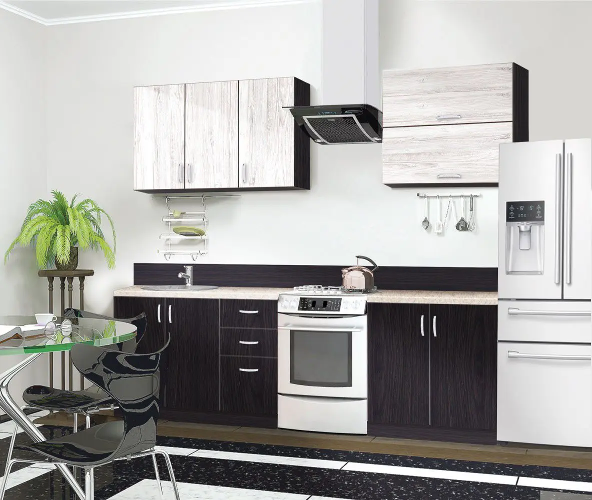 Bucatarie Modern Paola 2.0m (Wenge Magic/Craft Oak White)