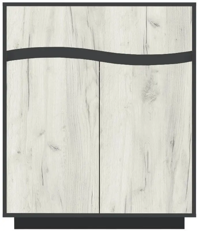 Living + Comoda Yasen Jeneva 3.35m (Graphite Grey/Craft Oak White)