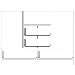 Comoda Yasen Disney 2U4S (Graphite Gray/Craft Oak White) Thumb