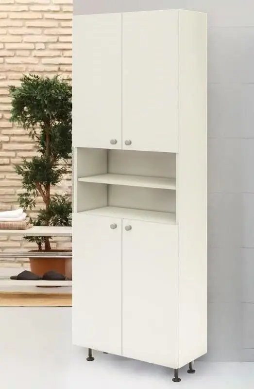 Dulap Haaus Zaria 4U 600 (White/White Gloss)