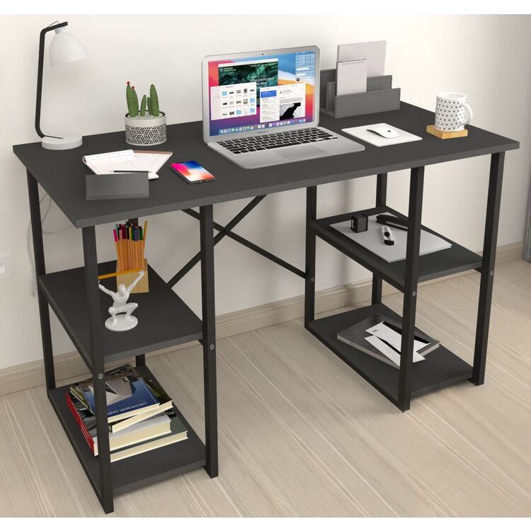 Письменный стол Bofigo 4 полки (Anthracite/Black)