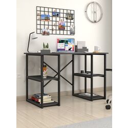 Masa de birou Bofigo 4 rafturi (Anthracite/Black) Thumb