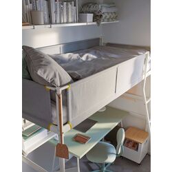 Pat supraetajat Ikea Vitval 90x200 (Alb/Gri) Thumb