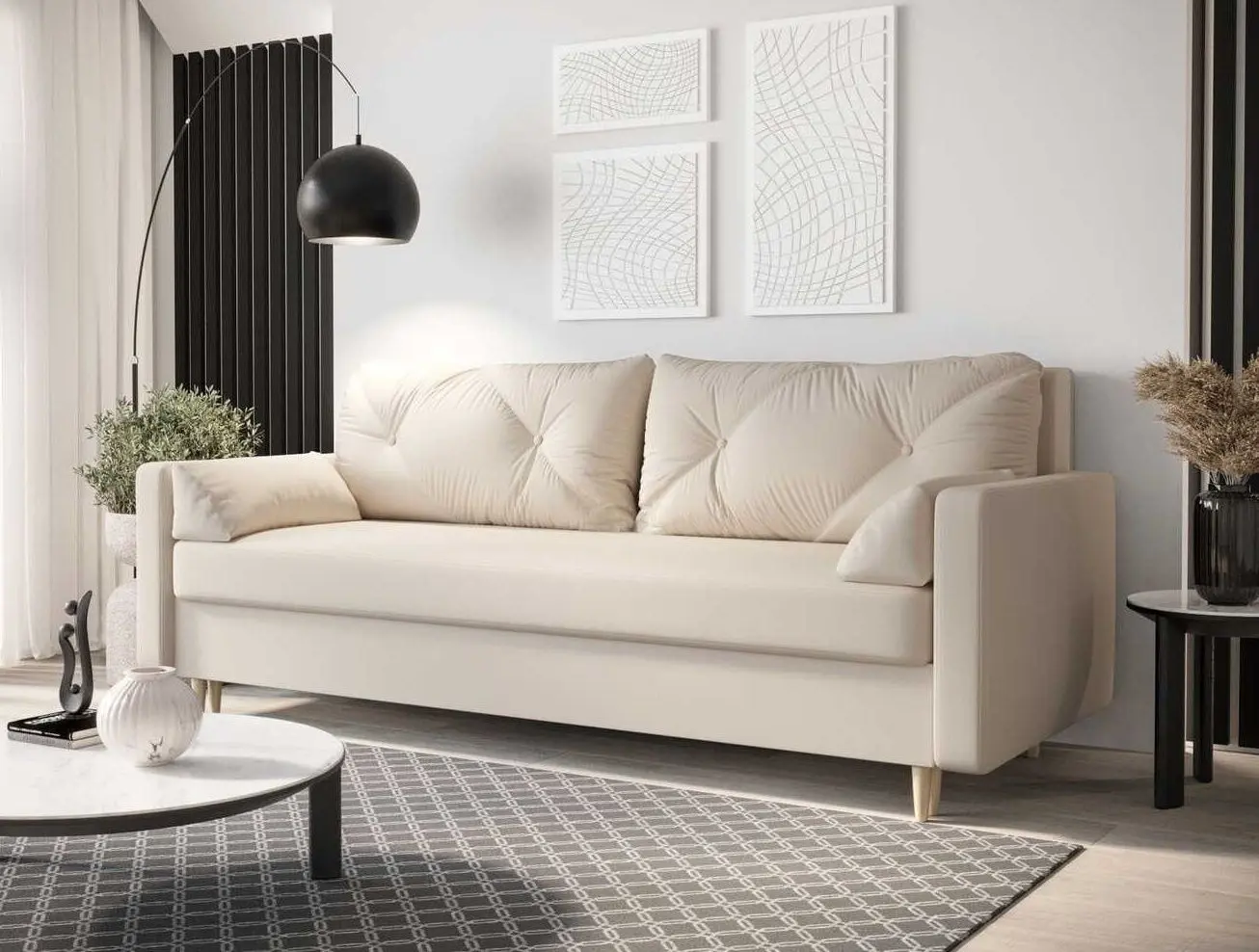 Canapea Space Meble Astra Cosmic 10 (Cream)